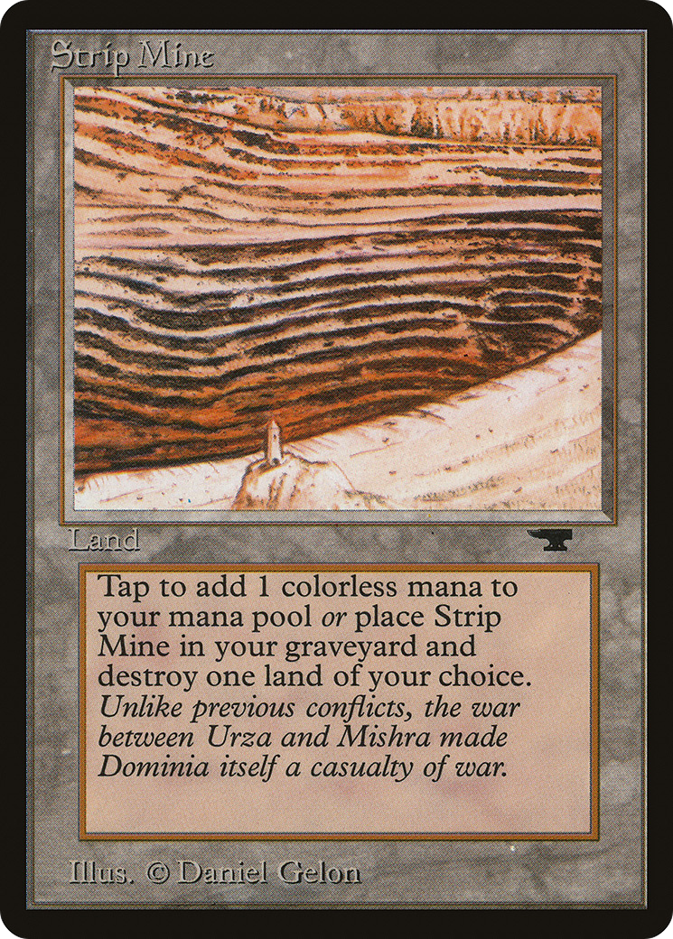 Strip Mine (ATQ-82C) [Oldschool] Antiquities MTG Single Wizards of the Coast