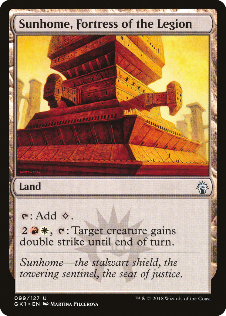 Sunhome, Fortress of the Legion (GR1-099) [Misc] GRN Guild Kit MTG Single Wizards of the Coast