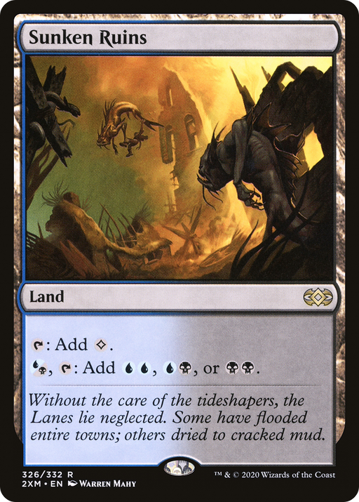 Sunken Ruins (2XM-326) [Double Masters] Foil MTG Single Wizards of the Coast