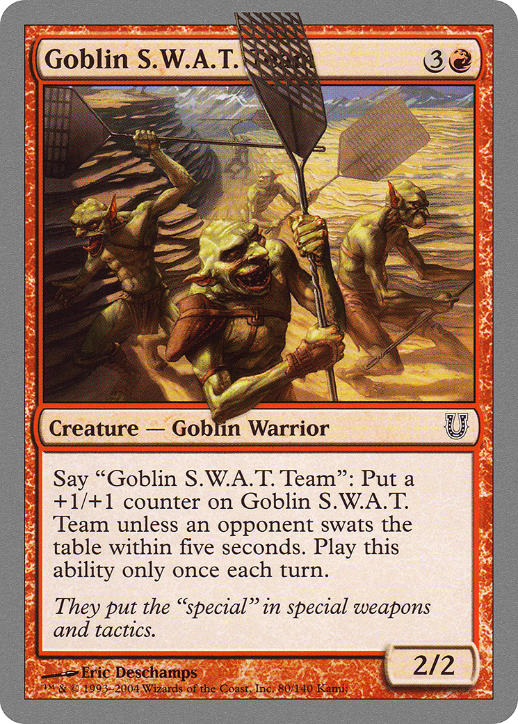 Goblin S.W.A.T. Team (UNH-080) [Unhinged] Foil MTG Single Wizards of the Coast