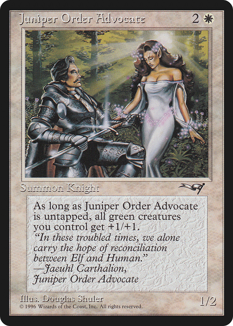 Juniper Order Advocate (ALL-) [Alliances] MTG Single Wizards of the Coast