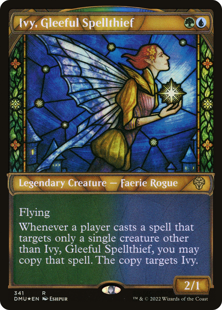 Ivy, Gleeful Spellthief (Textured Foil) (DMU-341) [Dominaria United] (Showcase) Foil MTG Single Wizards of the Coast