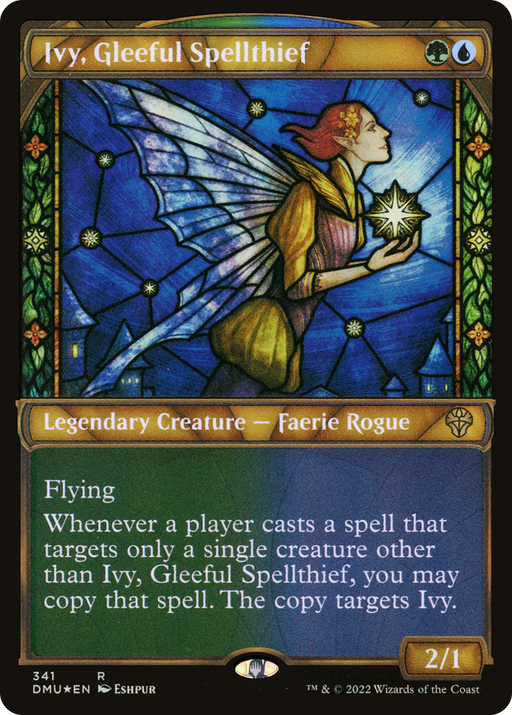 Ivy, Gleeful Spellthief (Textured Foil) (DMU-341) [Dominaria United] (Showcase) Foil MTG Single Wizards of the Coast