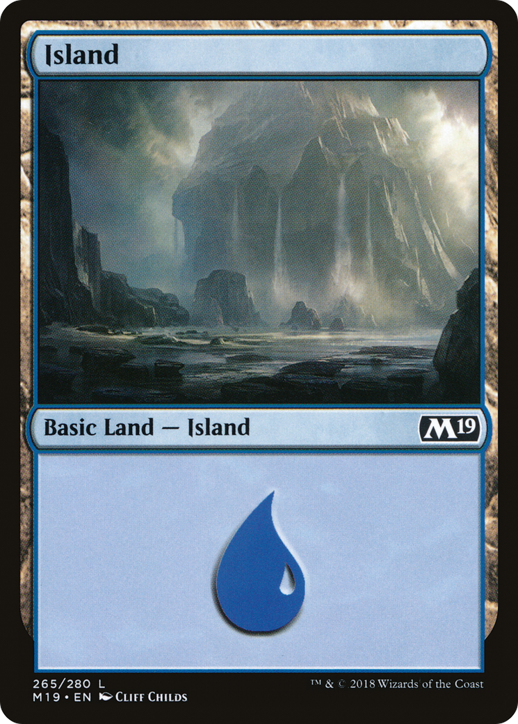 Island (M19-265) [Core Set 2019] MTG Single Wizards of the Coast