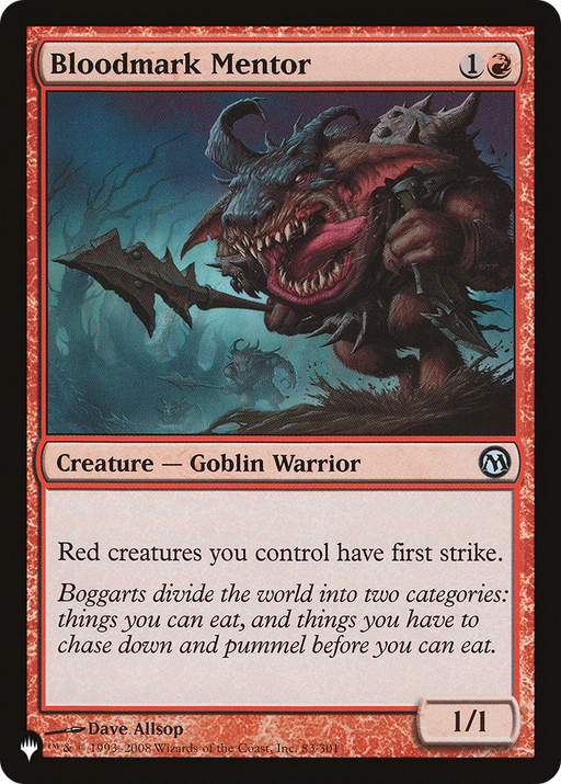 Bloodmark Mentor (40) (LIST-040) [Mystery Booster] The List MTG Single Wizards of the Coast