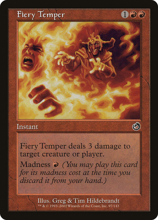Fiery Temper (TOR-097) [Torment] Foil MTG Single Wizards of the Coast