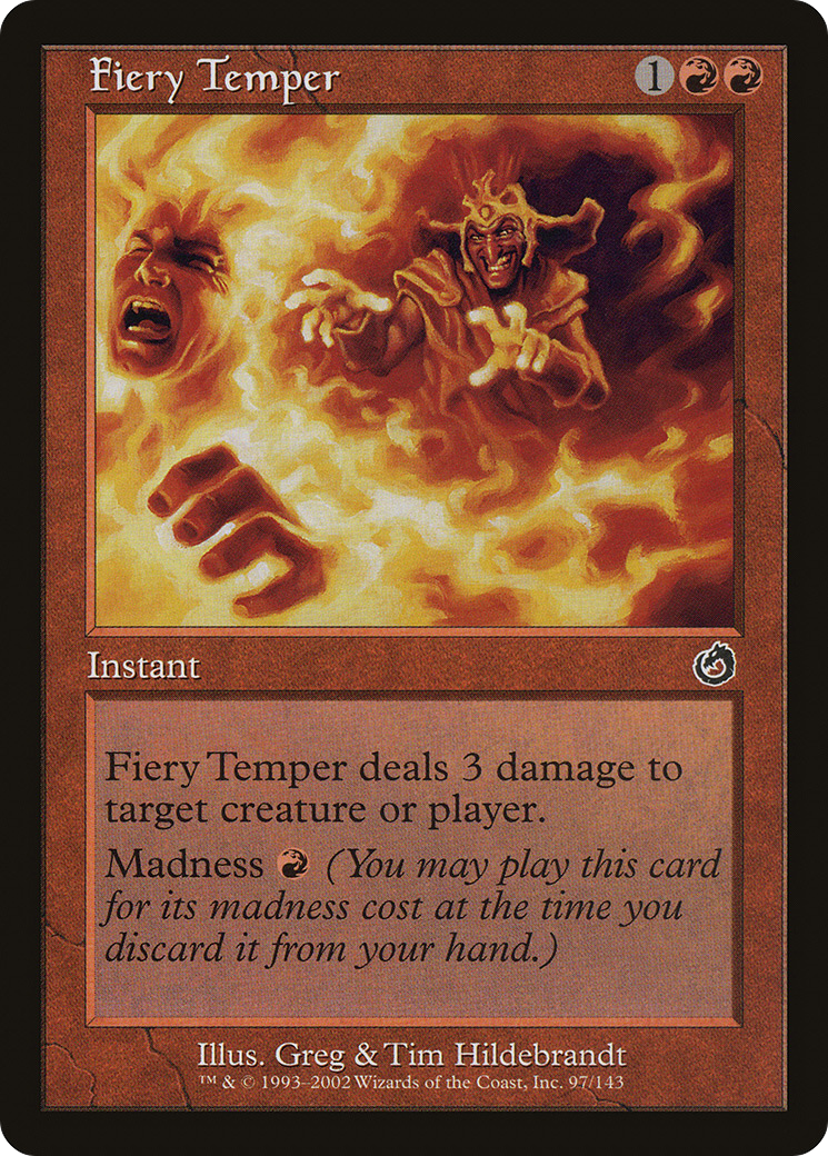 Fiery Temper (TOR-097) [Torment] MTG Single Wizards of the Coast