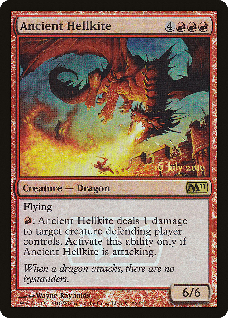 Ancient Hellkite (LARP-122★) [Magic 2011 Promos] Foil MTG Single Wizards of the Coast