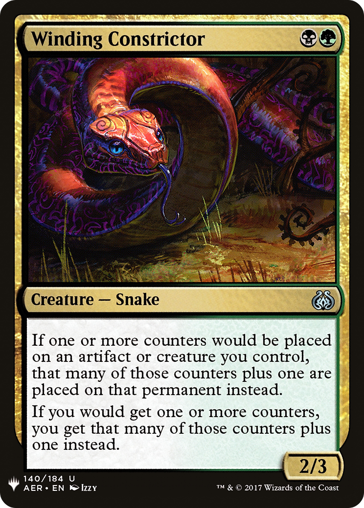 Winding Constrictor (LIST-140) [Mystery Booster] The List MTG Single Wizards of the Coast