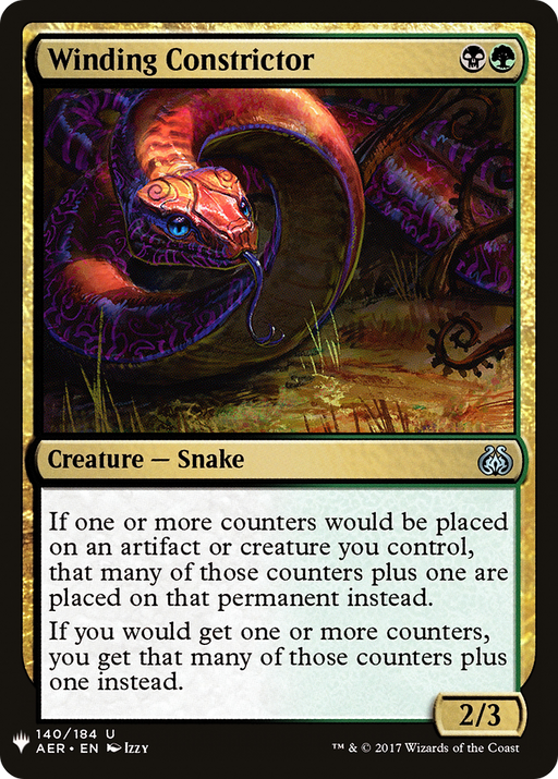 Winding Constrictor (LIST-140) [Mystery Booster] The List MTG Single Wizards of the Coast