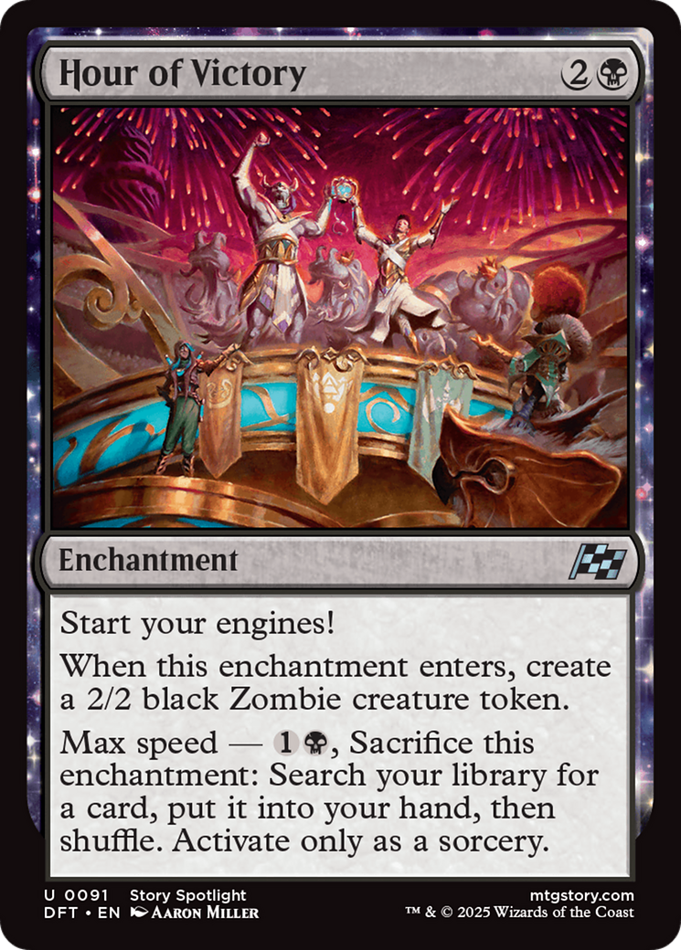 Hour of Victory (DFT-091) [Aetherdrift] Foil MTG Single Wizards of the Coast