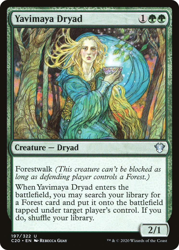 Yavimaya Dryad (C20-197) [Commander 2020] MTG Single Wizards of the Coast
