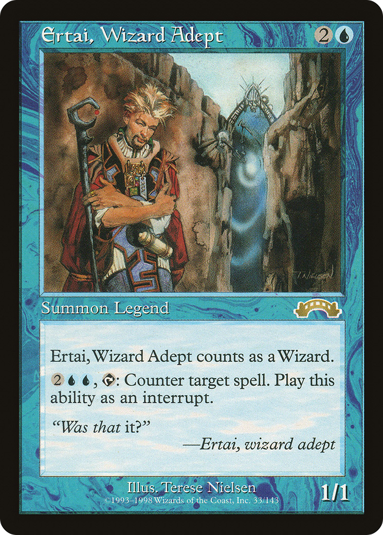 Ertai, Wizard Adept (EXO-033) [Exodus] MTG Single Wizards of the Coast