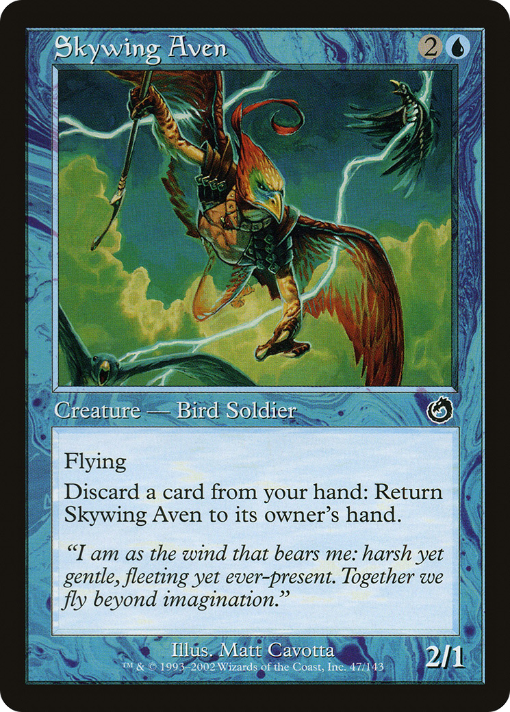 Skywing Aven (TOR-047) [Torment] Foil MTG Single Wizards of the Coast