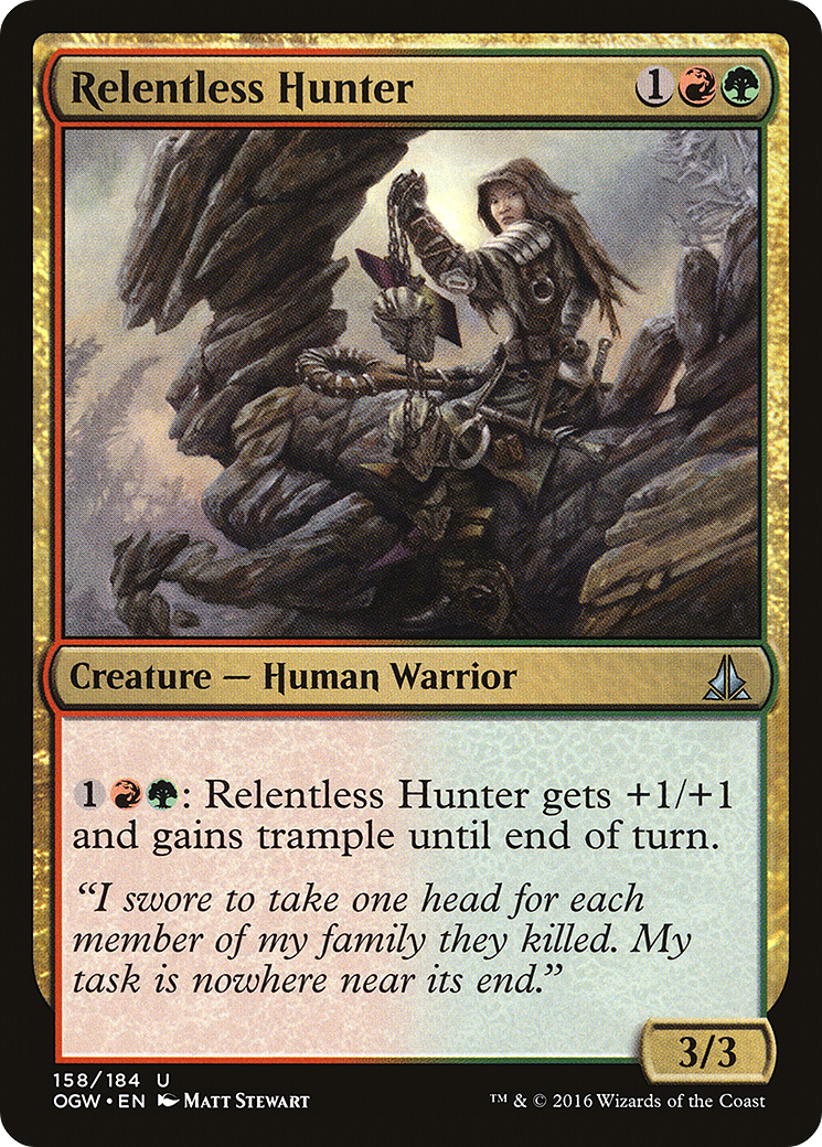 Relentless Hunter (OGW-158) [Oath of the Gatewatch] MTG Single Wizards of the Coast