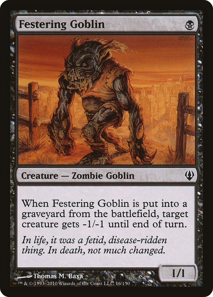 Festering Goblin (ARC-016) [Misc] Archenemy MTG Single Wizards of the Coast