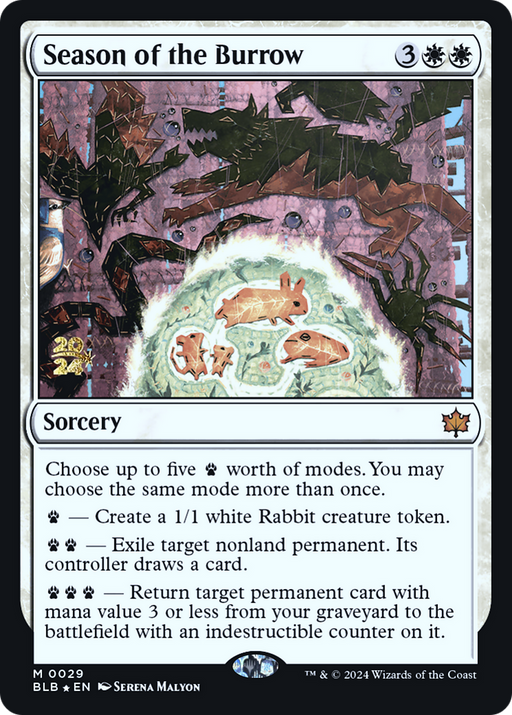 Season of the Burrow (PRE-029) [Bloomburrow Promos] Foil MTG Single Wizards of the Coast