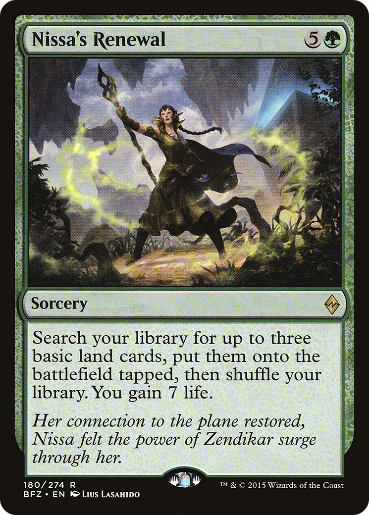 Nissa's Renewal (BFZ-180) [Battle for Zendikar] MTG Single Wizards of the Coast