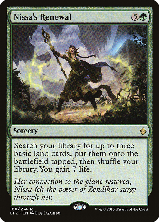 Nissa's Renewal (BFZ-180) [Battle for Zendikar] MTG Single Wizards of the Coast