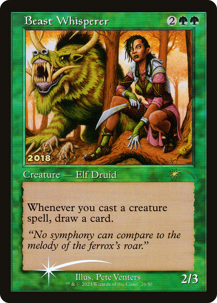 Beast Whisperer (30A-P-026) [Misc] 30th Anniversary Play Promos Foil MTG Single Wizards of the Coast