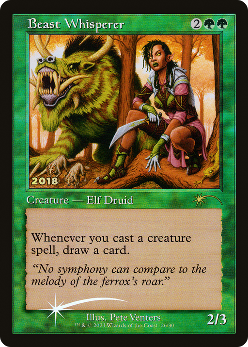 Beast Whisperer (30A-P-026) [Misc] 30th Anniversary Play Promos Foil MTG Single Wizards of the Coast