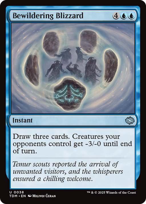 Bewildering Blizzard (TDM-038) [Tarkir: Dragonstorm] Foil MTG Single Wizards of the Coast