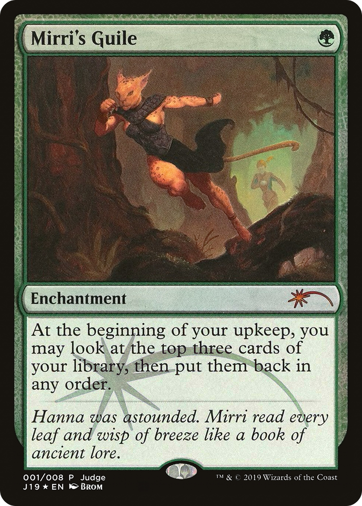 Mirri's Guile (JDG-001) [Misc] Judge Gift Cards 2019 Foil MTG Single Wizards of the Coast