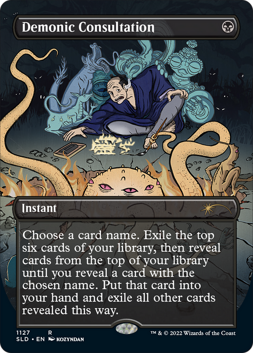Demonic Consultation (SLD-1127) [Secret Lair] Drop (Borderless) MTG Single Wizards of the Coast