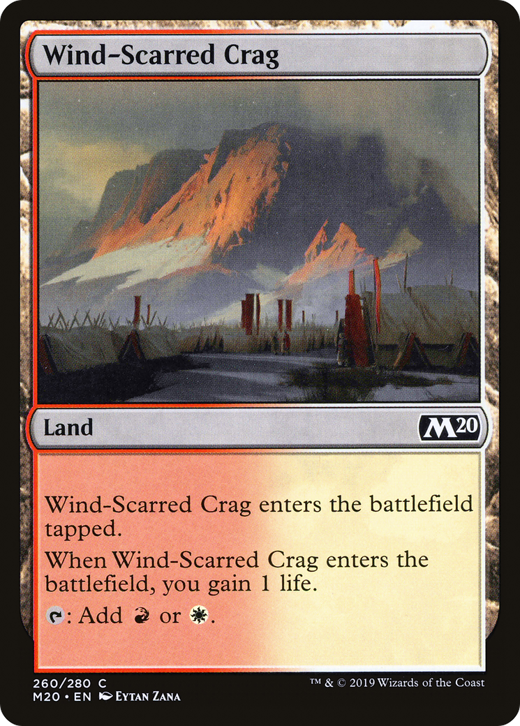 Wind-Scarred Crag (M20-260) [Core Set 2020] MTG Single Wizards of the Coast