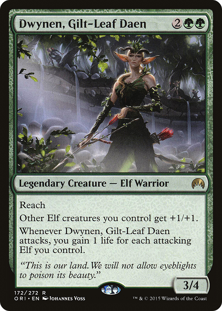 Dwynen, Gilt-Leaf Daen (ORI-172) [Magic Origins] Foil MTG Single Wizards of the Coast