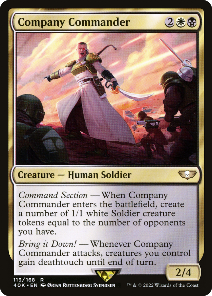 Company Commander (40K-113) [Warhammer 40,000 Commander] MTG Single Wizards of the Coast