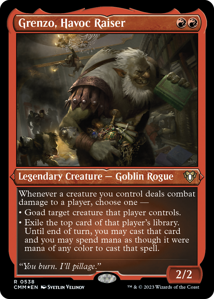 Grenzo, Havoc Raiser (CMM-538) [Commander Masters] Etched Foil MTG Single Wizards of the Coast