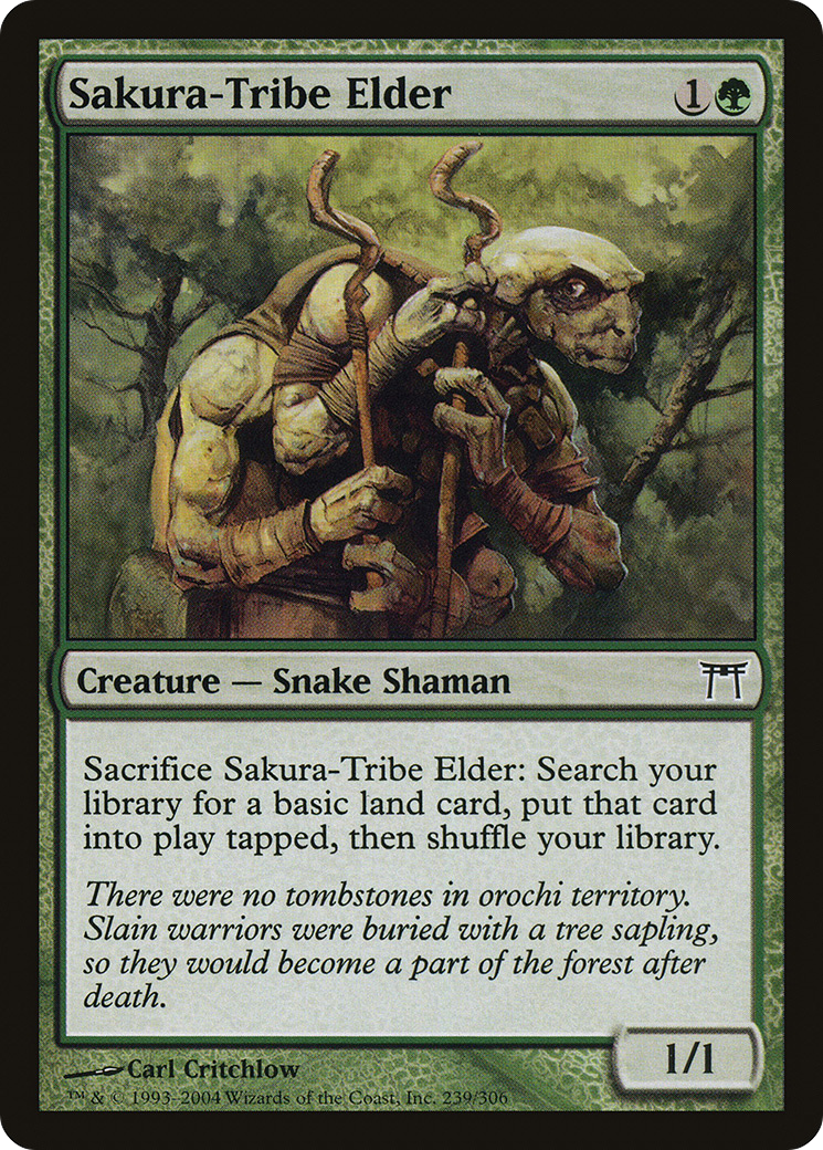 Sakura-Tribe Elder (CHK-239) [Champions of Kamigawa] MTG Single Wizards of the Coast