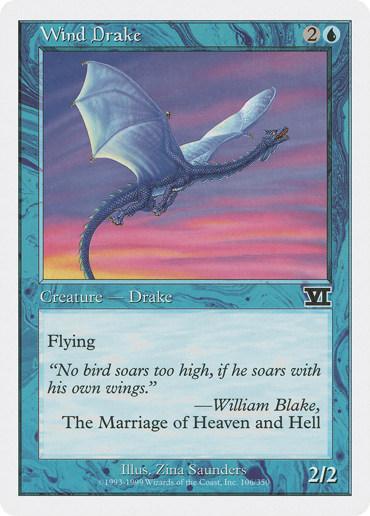 Wind Drake (6ED-106) [Classic Sixth Edition] MTG Single Wizards of the Coast