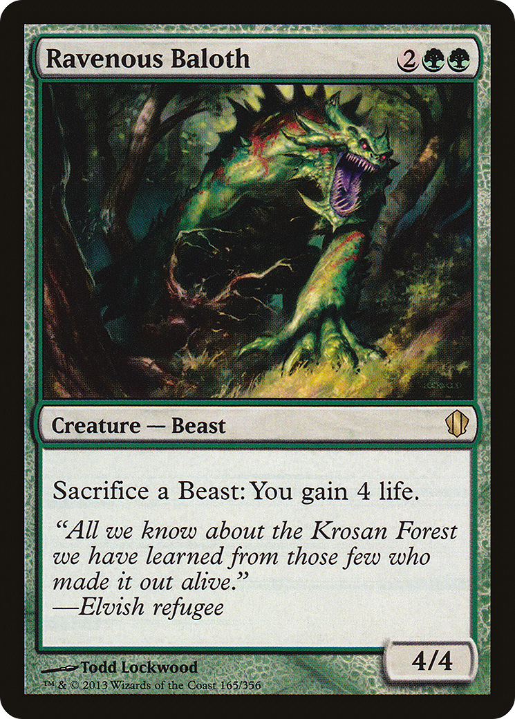 Ravenous Baloth (C13-165) [Commander 2013] MTG Single Wizards of the Coast
