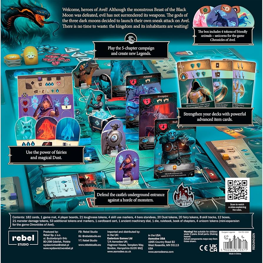Dungeon Legends Board Games Rebel Studio