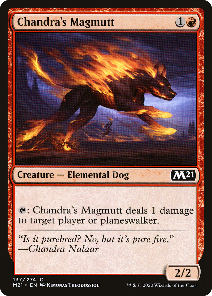 Chandra's Magmutt (M21-137) [Core Set 2021] Foil MTG Single Wizards of the Coast