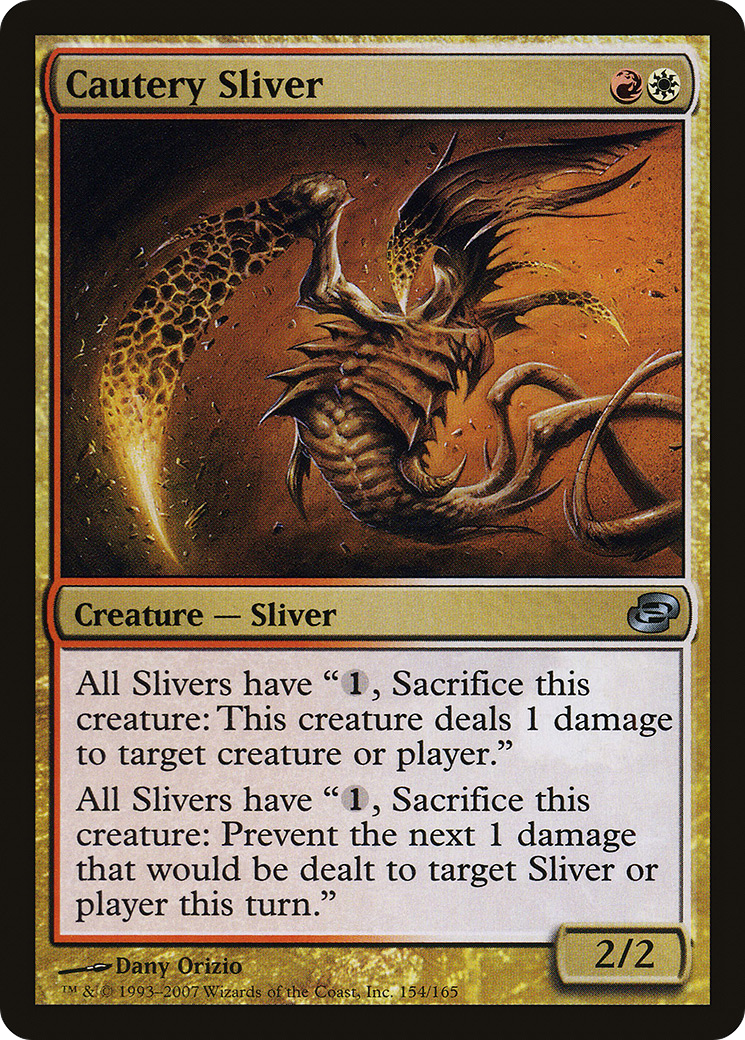 Cautery Sliver (PLC-154) [Planar Chaos] MTG Single Wizards of the Coast