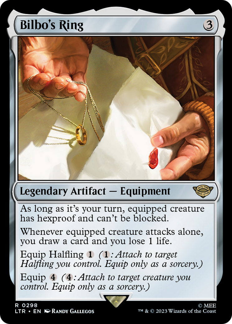 Bilbo's Ring (LTR-298) [The Lord of the Rings: Tales of Middle-earth] MTG Single Wizards of the Coast