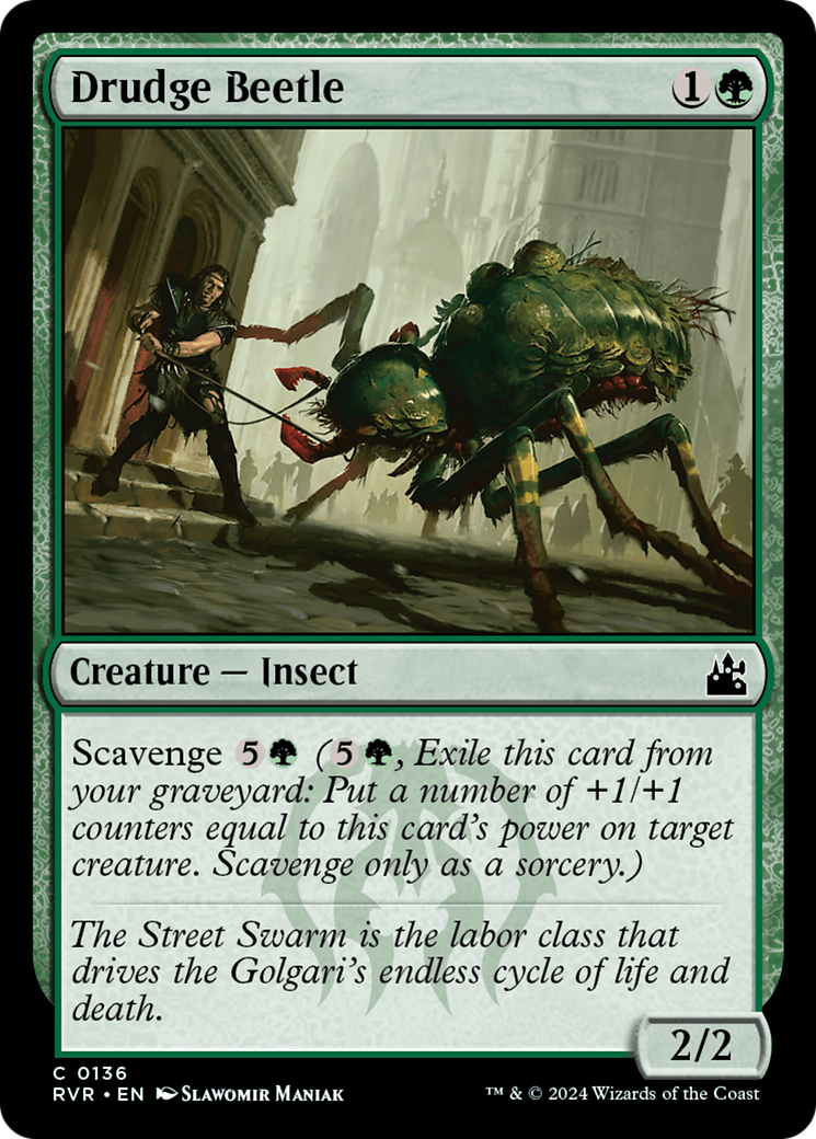 Drudge Beetle (RVR-136) [Ravnica Remastered] MTG Single Wizards of the Coast