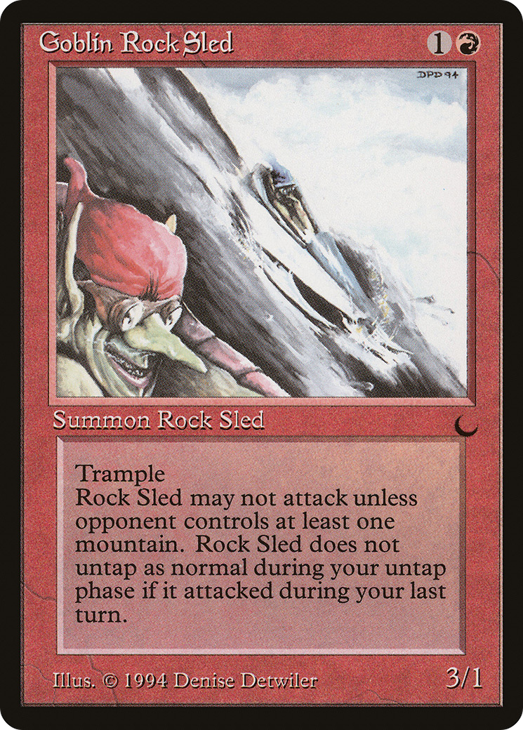 Goblin Rock Sled (DRK-) [Oldschool] The Dark MTG Single Wizards of the Coast