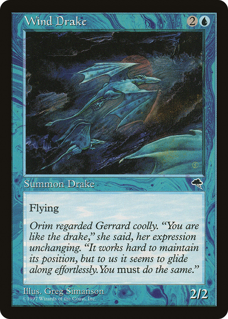 Wind Drake (TMP-105) [Tempest] MTG Single Wizards of the Coast