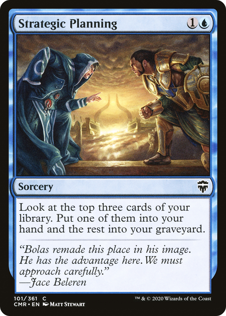Strategic Planning (CMR-101) [Commander Legends] MTG Single Wizards of the Coast