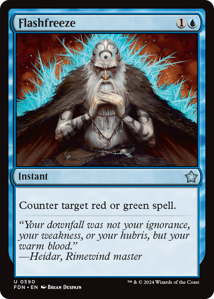 Flashfreeze (FDN-590) [Foundations] MTG Single Wizards of the Coast