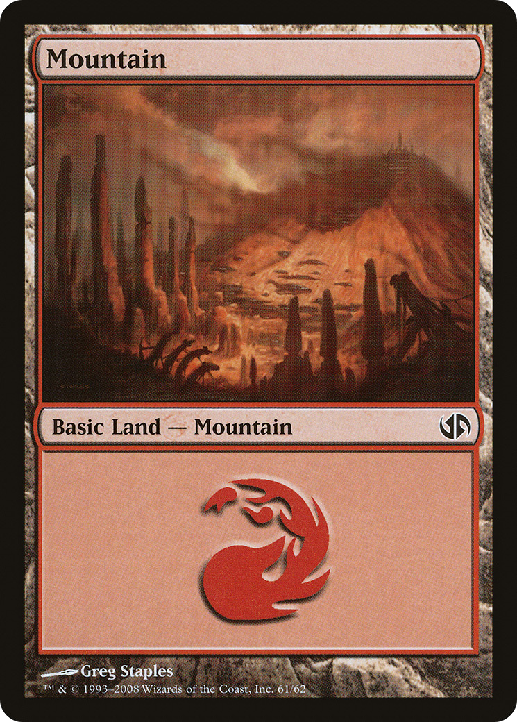 Mountain (DD2-061) [Misc] Duel Decks: Jace vs. Chandra MTG Single Wizards of the Coast