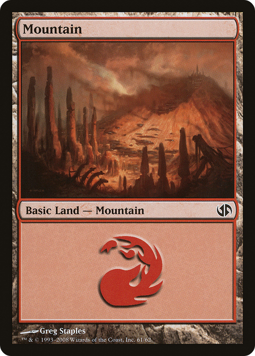 Mountain (DD2-061) [Misc] Duel Decks: Jace vs. Chandra MTG Single Wizards of the Coast