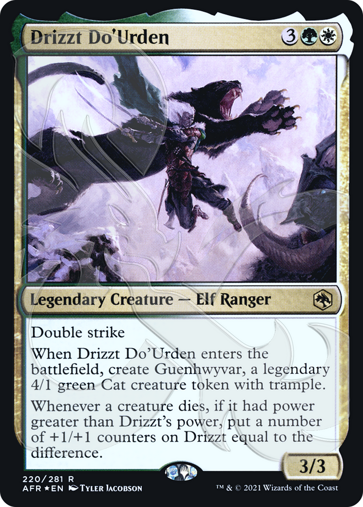 Drizzt Do'Urden (AFR&-220) [Adventures in the Forgotten Realms Promos] Foil MTG Single Wizards of the Coast