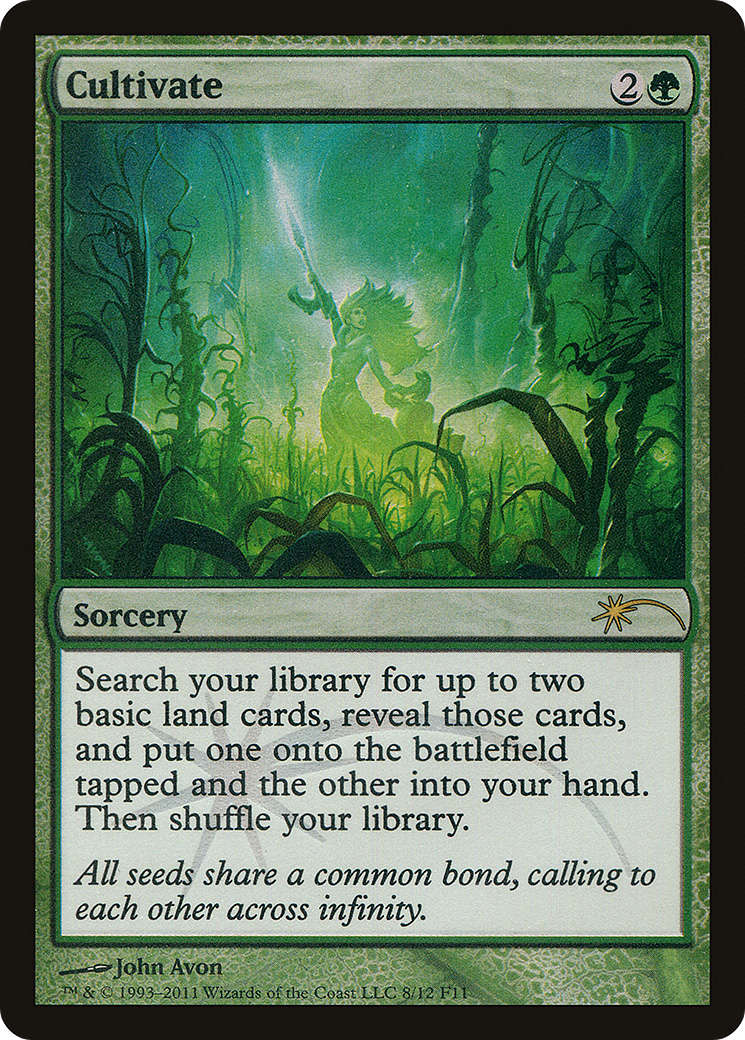 Cultivate (FNM-008) [Misc] Friday Night Magic 2011 Foil MTG Single Wizards of the Coast