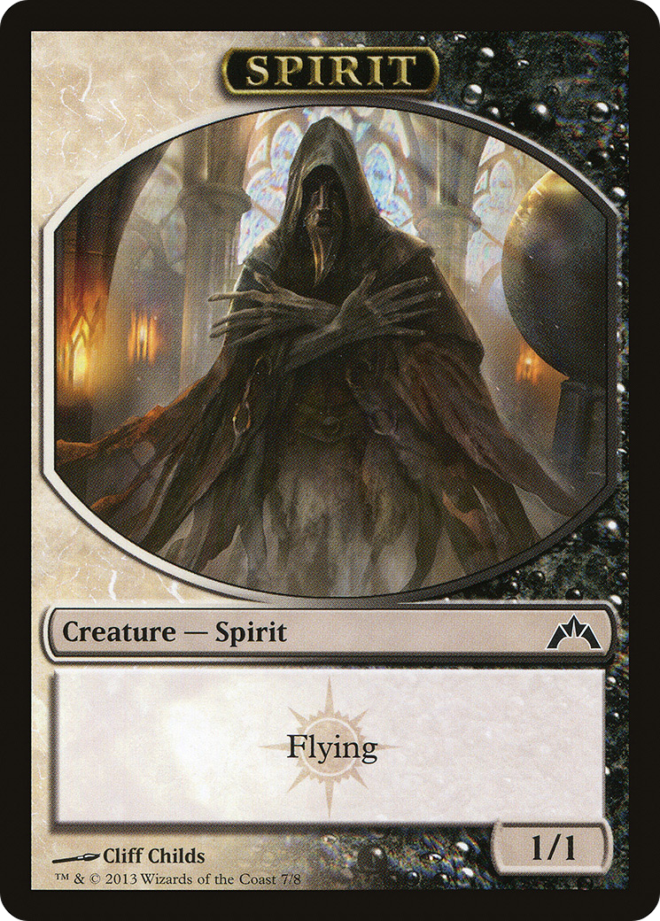 Spirit Token (GTC-007) [Tokens] Gatecrash Tokens MTG Single Wizards of the Coast