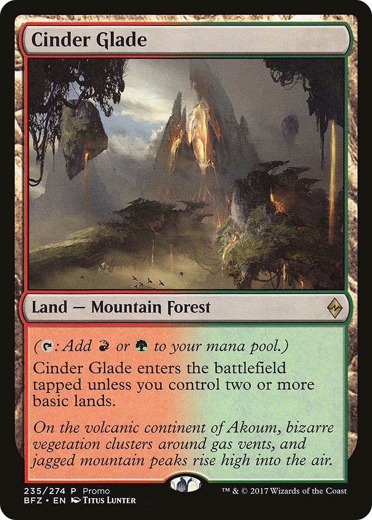 Cinder Glade (SSP-235) [BFZ Standard Series] MTG Single Wizards of the Coast